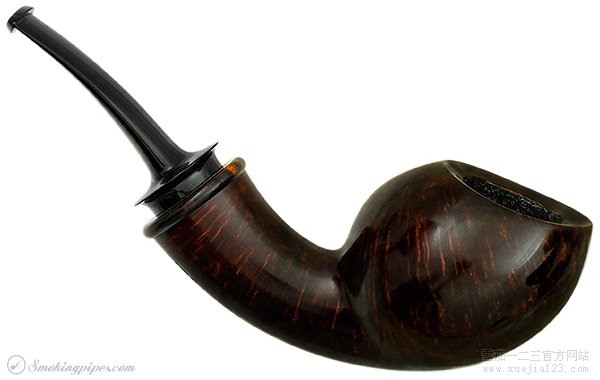 亚伯哈博:光面弯把蛋形微凹黄檀烟斗 Abe Herbaugh: Smooth Bent Egg with Cocobolo