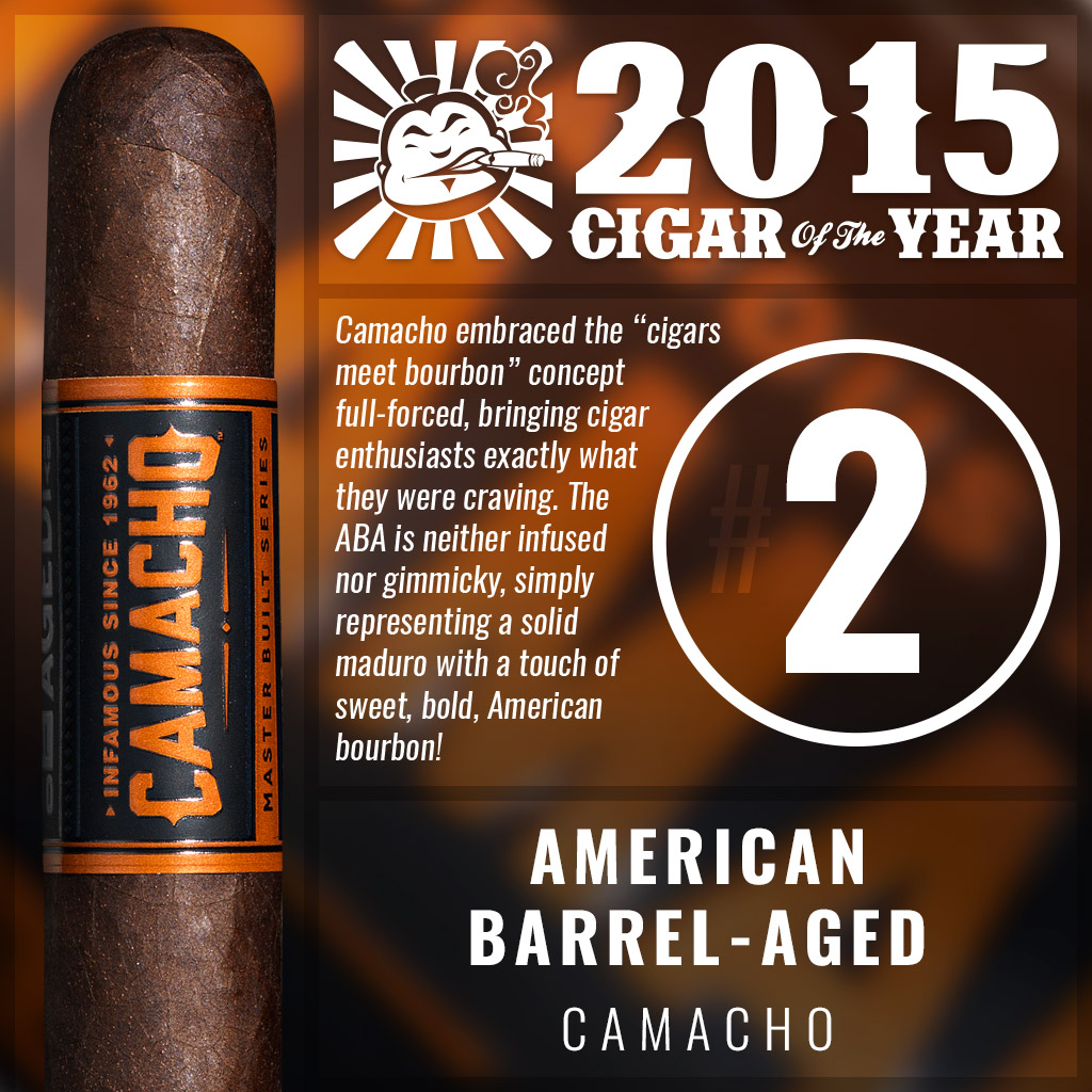 Camacho American Barrel-Aged #2 cigar of the year 2015