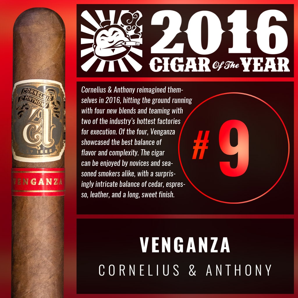 Cornelius & Anthony Venganza "Judge" Number 9 Cigar of the Year 2016
