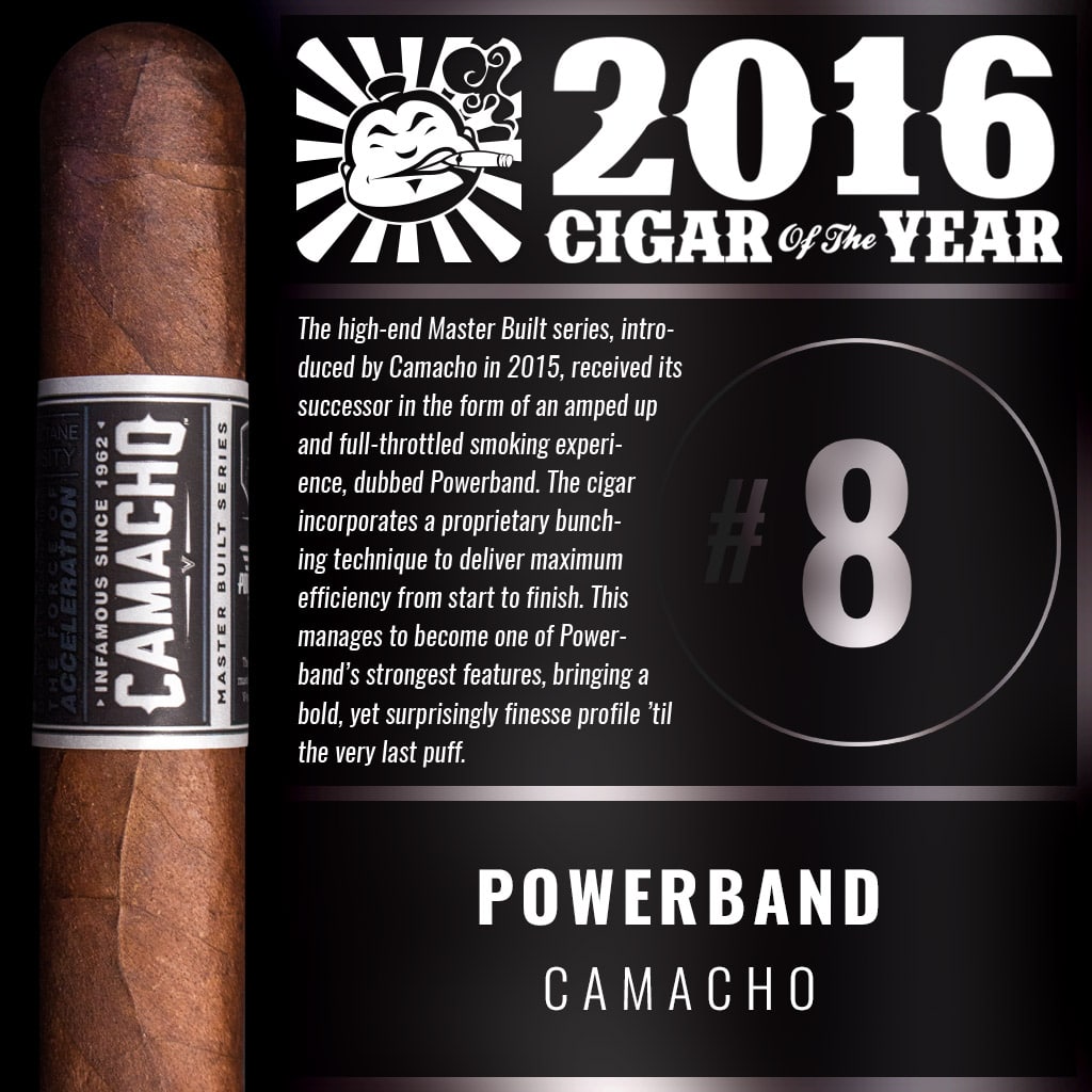 Camacho Powerband Toro Number 8 Cigar of the Year 2016