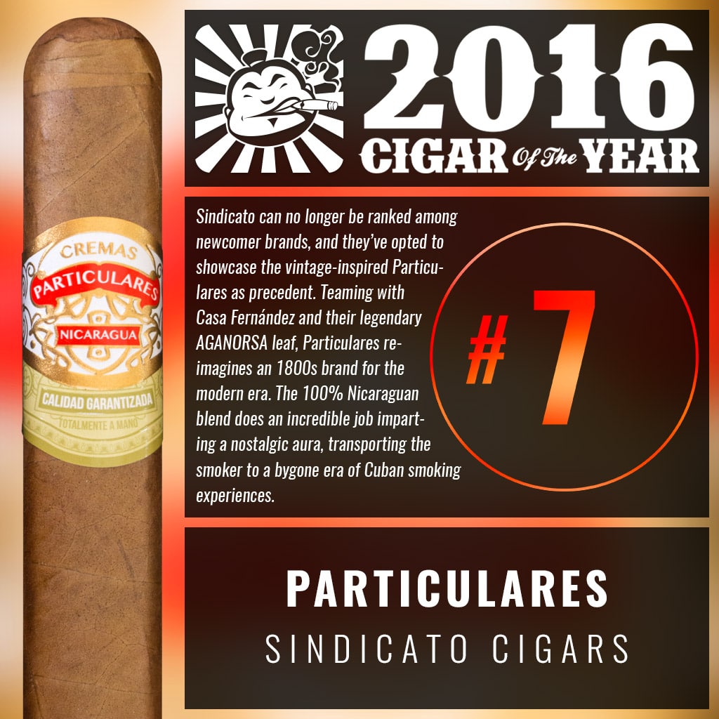 Sindicato Particulares Number 7 Cigar of the Year 2016