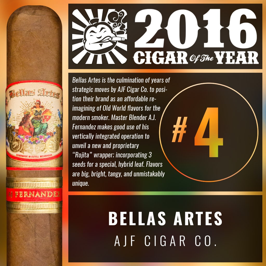 AJ Fernandez Bellas Artes Short Churchill Number 4 Cigar of the Year 2016