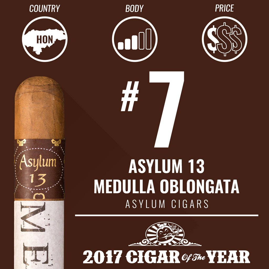 Asylum 13 Medulla Oblongata #7 Cigar of the Year Award 2017