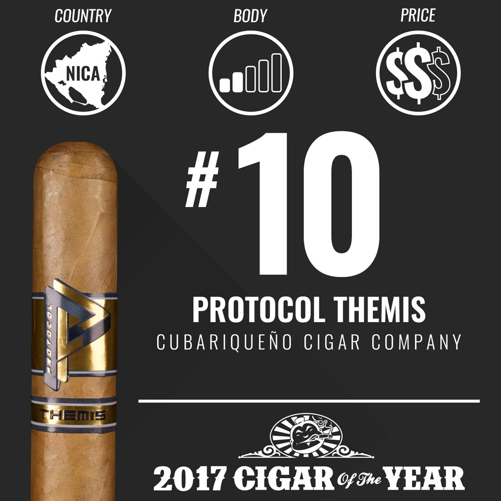 Cubariqueño Protocol Themis #10 Cigar of the Year Award 2017