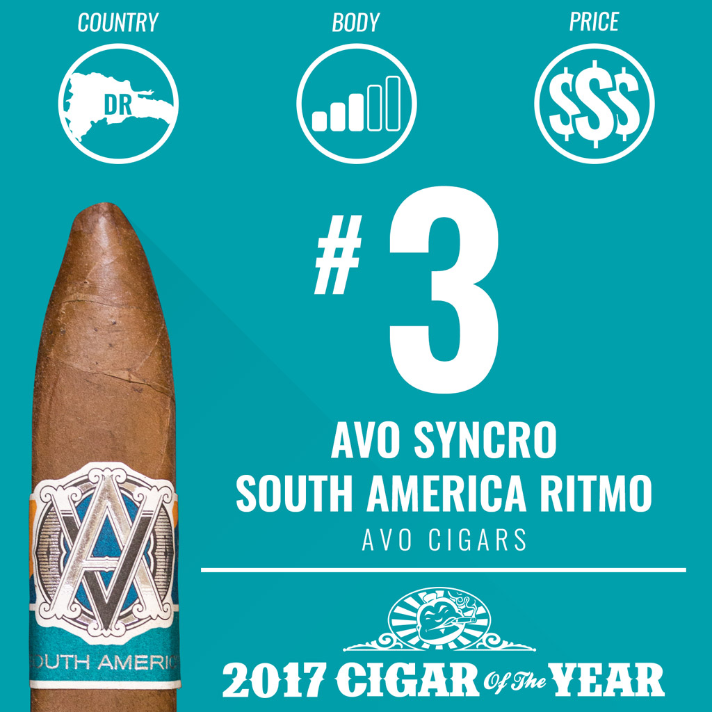 AVO Syncro South America Ritmo #3 Cigar of the Year Award 2017