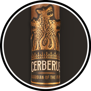 Aganorsa Leaf Guardian of the Farm Cerberus No. 7 Cigar of the Year 2022 circle