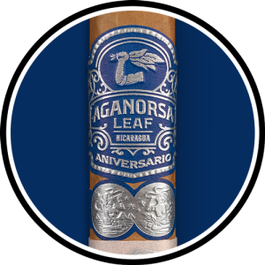 Aganorsa Leaf Aniversario Connecticut No. 13 Cigar of the Year 2023 circle